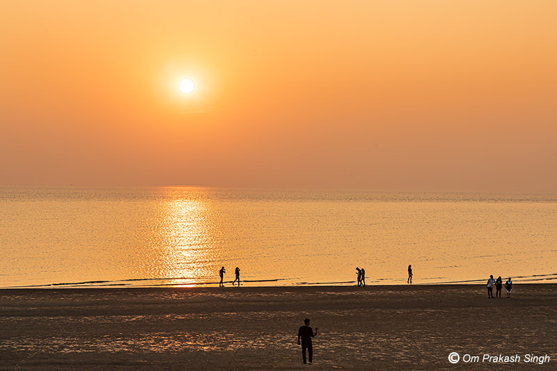 Benefiting mental health from a walk along the Kargil Beach in South 24 Parganas district, West Bengal